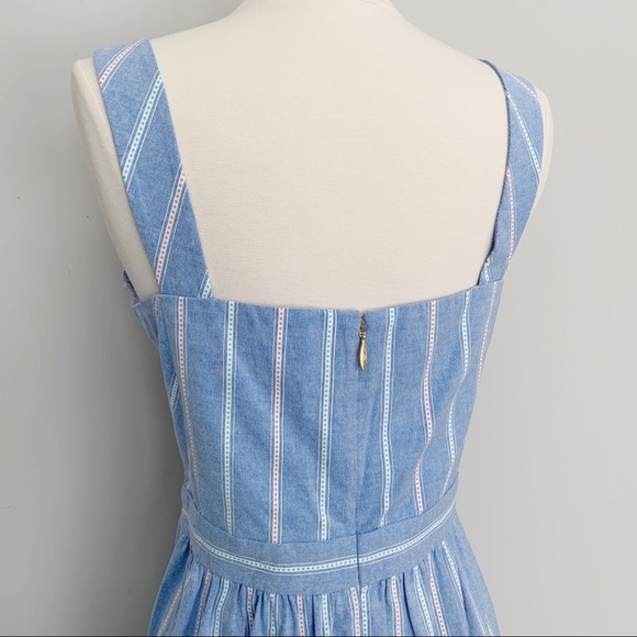 NWT • Draper James Blue Striped Dress - Picture 6 of 10